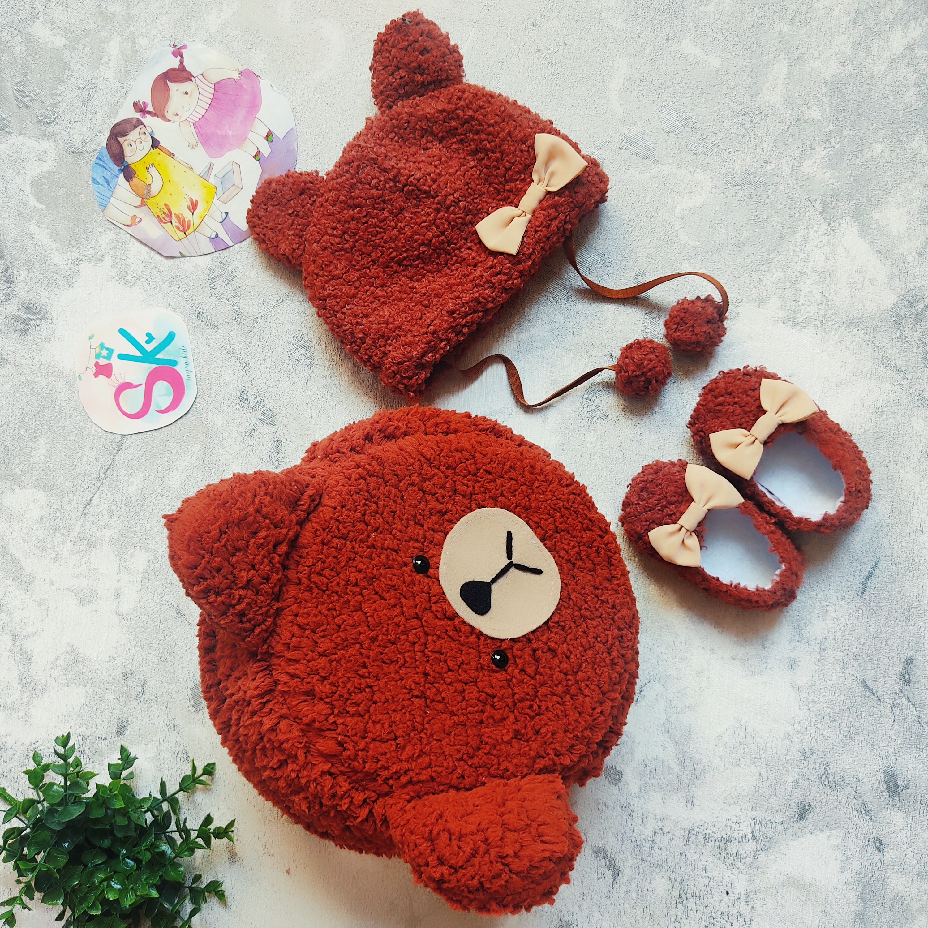 کوله پشتی گوشی دار  تدی قطر۳۰سانت تمام پولیشی