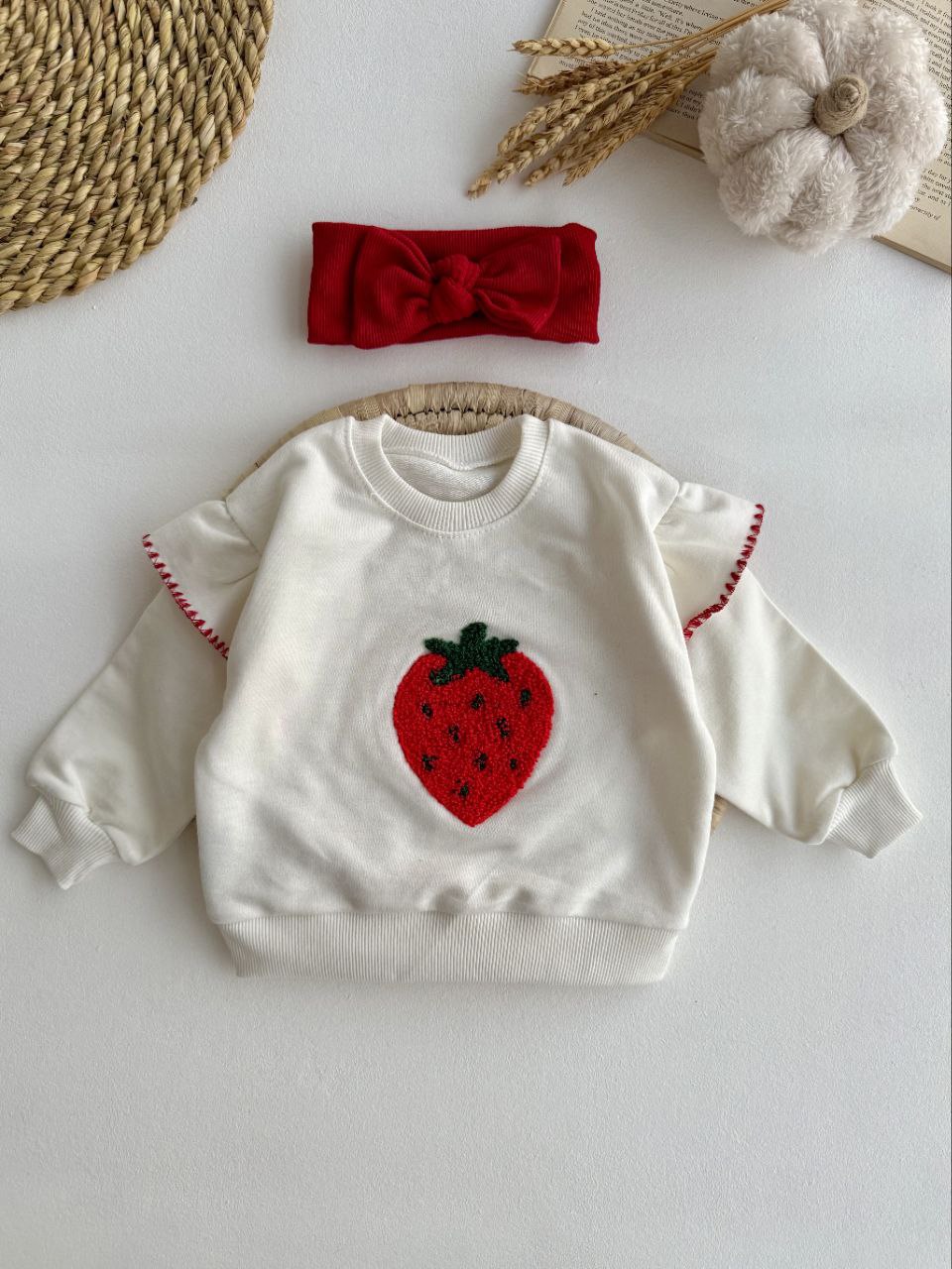 بلوزدورس تک توت فرنگی یلدایی دخترانه